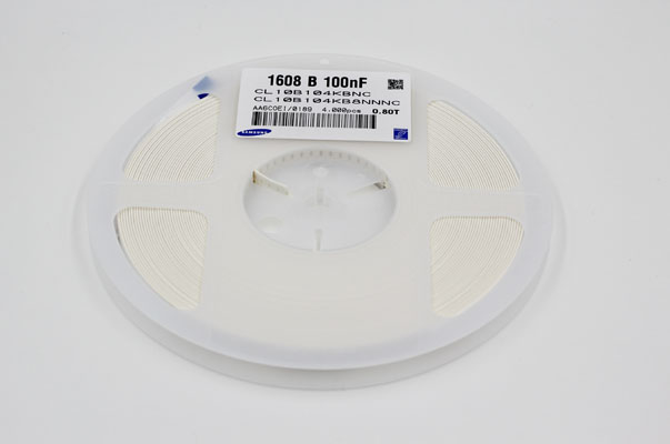 三星陶瓷電容 0603 50V 0.1UF CL10B104KB8NNNC